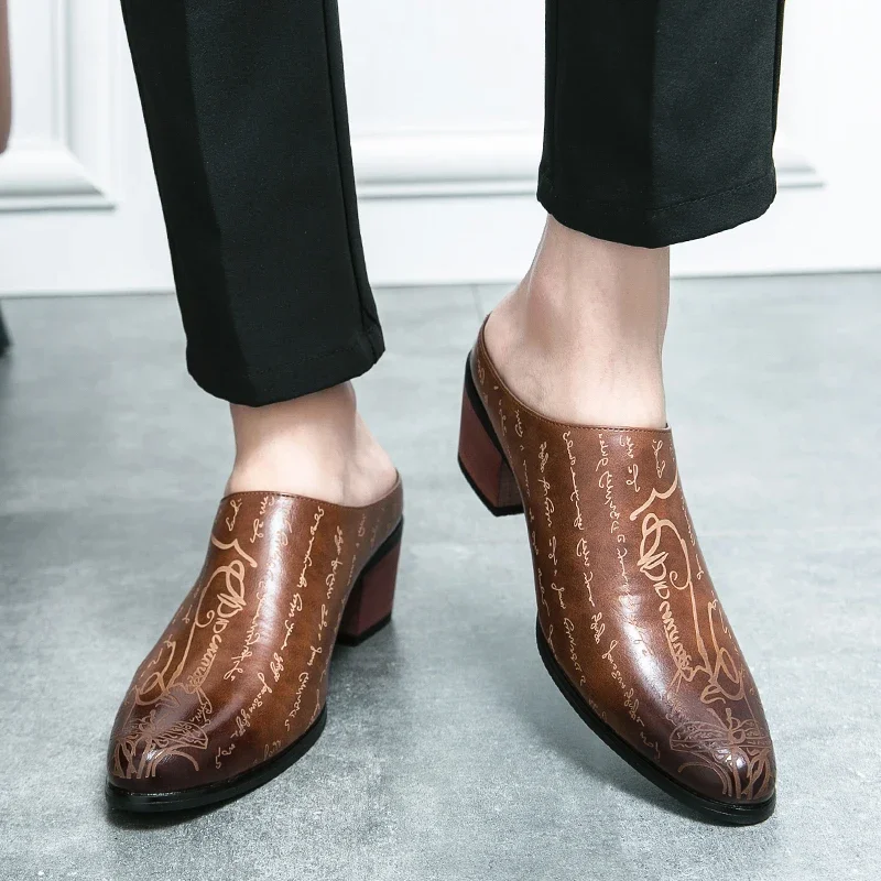 Men Shoes H&M - 4CM Heels Men Loafers Casual Dress