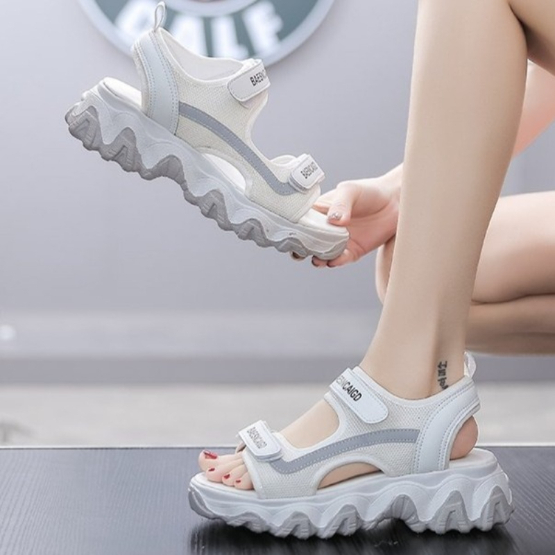 2026 Summer Women's Korean-Sty - Velcro Strap Sandal 评论和价格