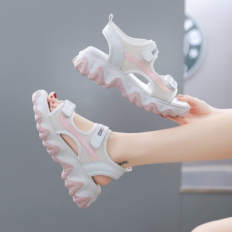 2026 Summer Women's Korean-Sty - Velcro Strap Sandal 评论和价格