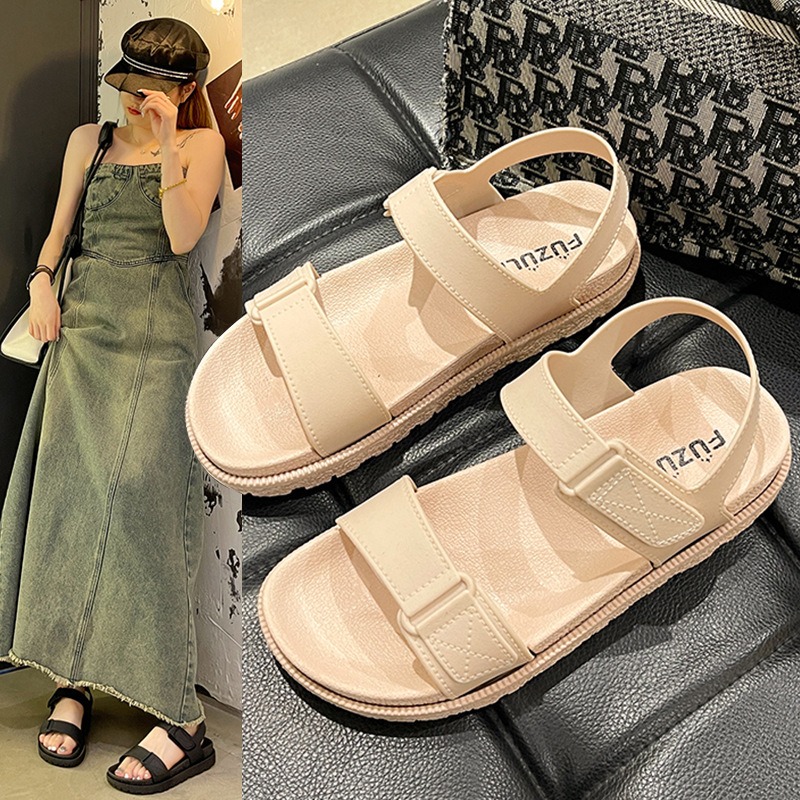 Summer Women's Sandals - Korea - Velcro Strap Sandal 评论和价格
