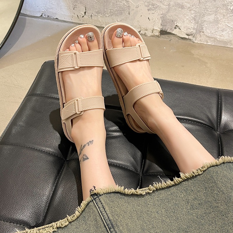 Summer Women's Sandals - Korea - Velcro Strap Sandal 评论和价格