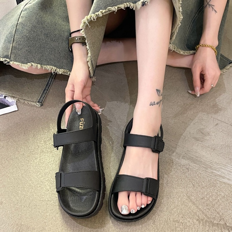 Summer Women's Sandals - Korea - Velcro Strap Sandal 评论和价格