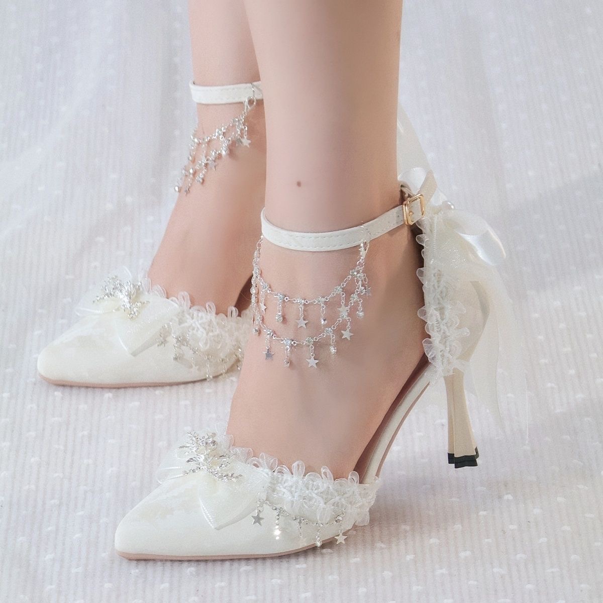 Lolita Female Shoes Heels Whit - Men Shoes H&M 评论和价格