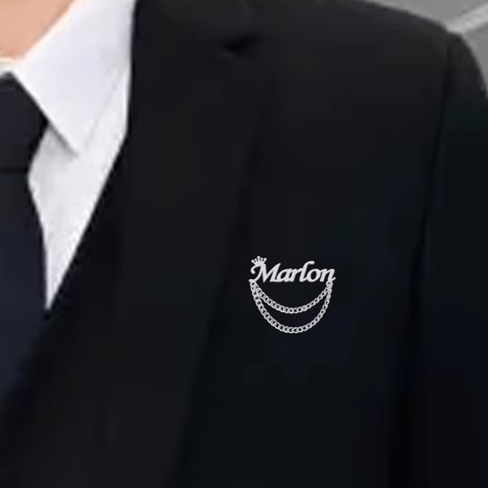 Personalized Name Brooch Custo - Men'S Shoes Brogues 评论和价格