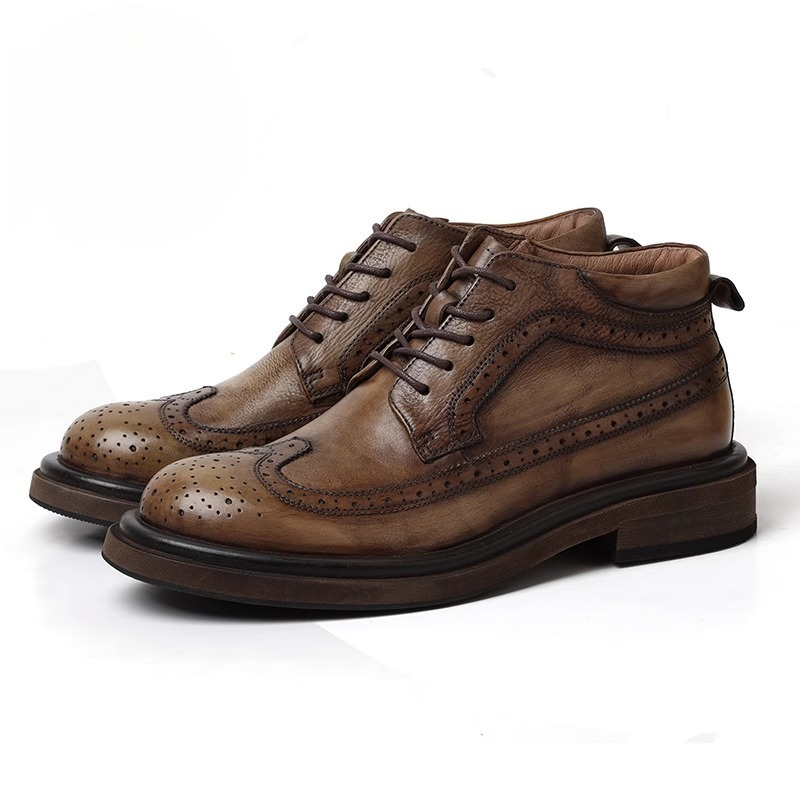 British Brogue Carved High Top - Men'S Shoes Brogues 评论和价格