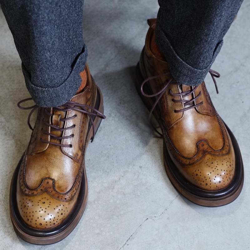 British Brogue Carved High Top - Men'S Shoes Brogues 评论和价格