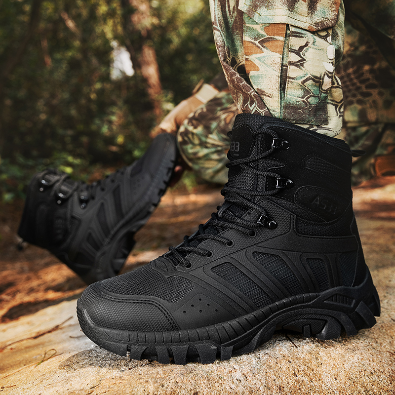 Men Tactical Boots Lace Up Des - Men'S Shoes Zipper 评论和价格