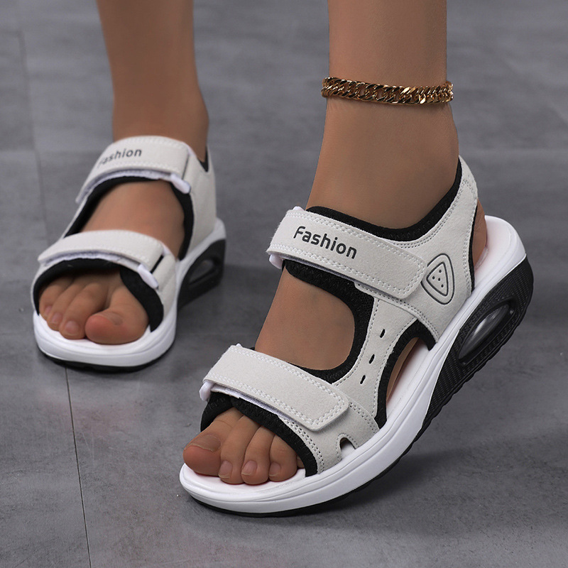 Women's Orthopedic Air Cushion - Velcro Strap Sandal 评论和价格