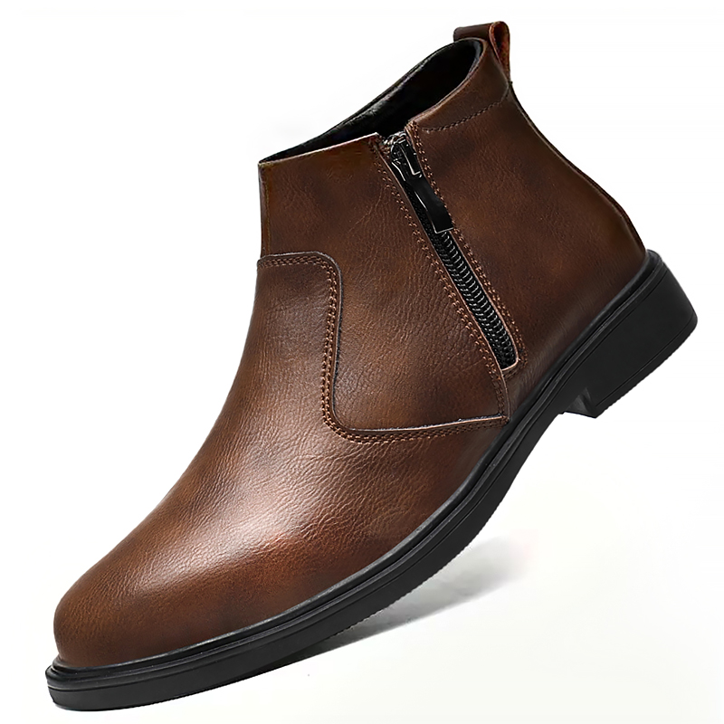 Autumn and Winter New High-Top - Men'S Shoes Zipper 评论和价格