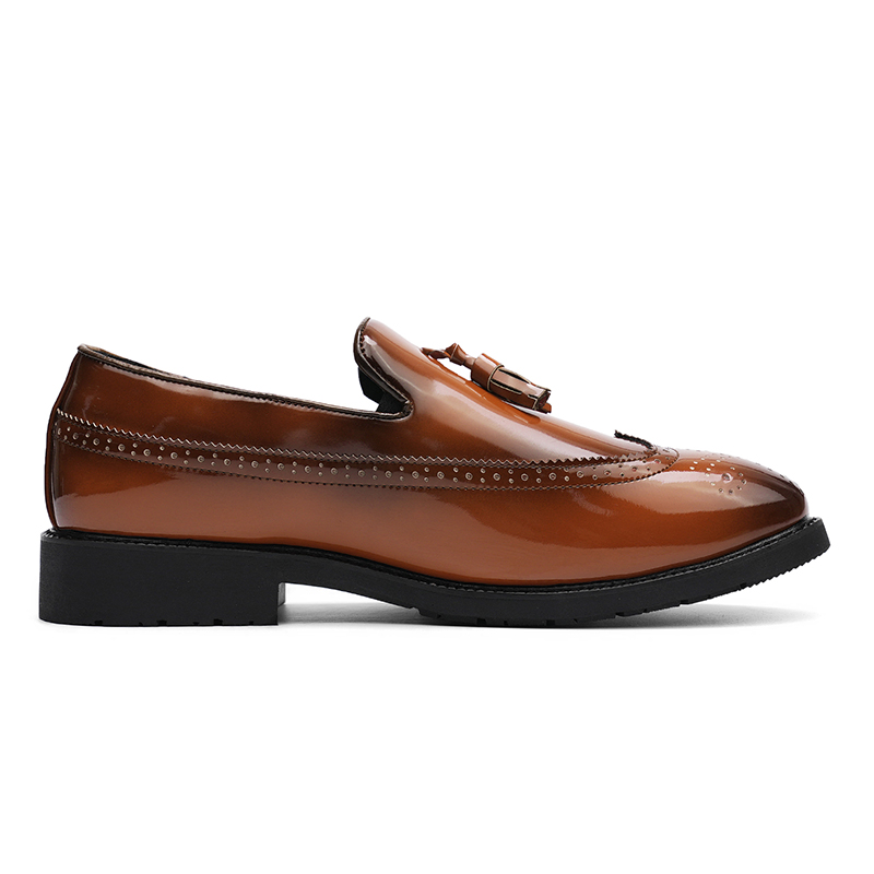 Men Patent Leather Carving Bro - Men'S Shoes Brogues 评论和价格