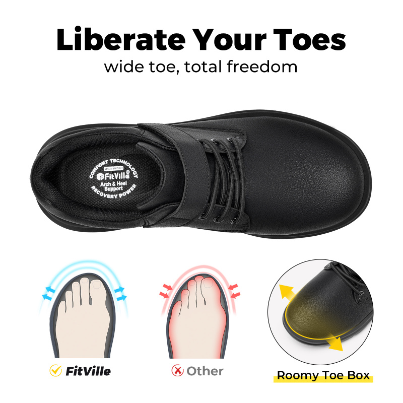 FitVille Men'S Diabetic Shoes  - Men'S Shoes V5 Rnr 评论和价格