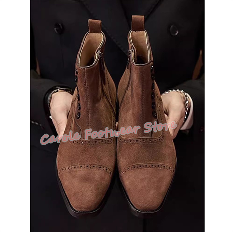 British Style Carving Genuine  - Men'S Shoes Brogues 评论和价格