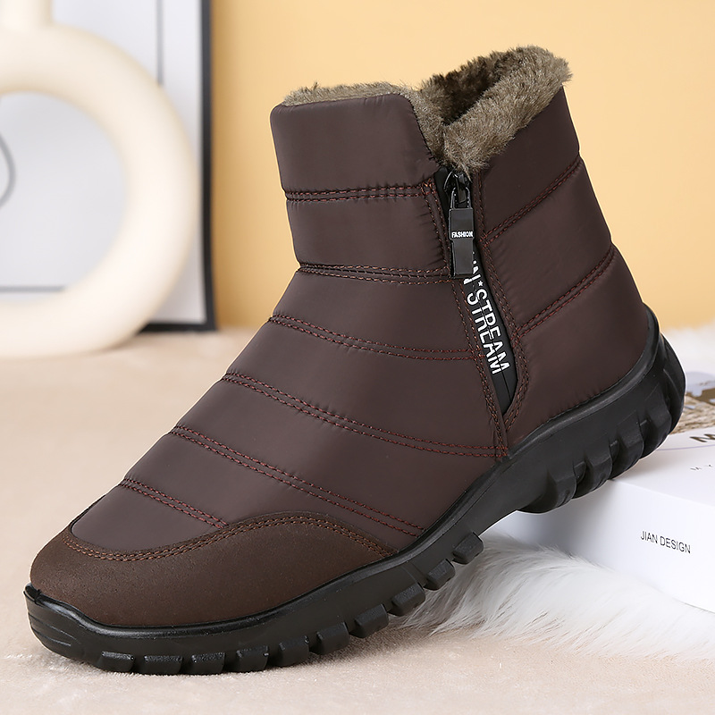 Men Ankle Snow Boots Waterproo - Men'S Shoes Zipper 评论和价格