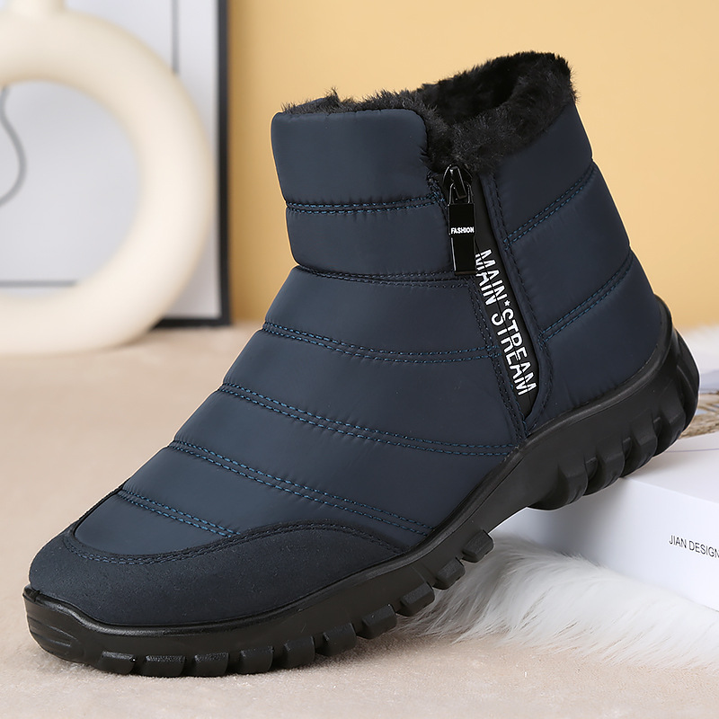 Men Ankle Snow Boots Waterproo - Men'S Shoes Zipper 评论和价格