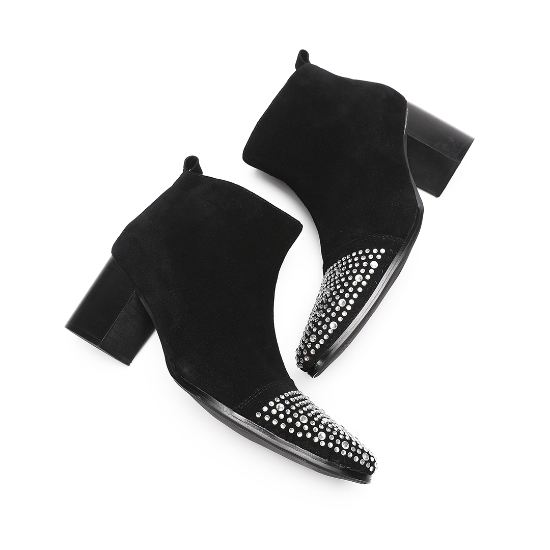 Male suede Leather Rhinestone  - Men'S Shoes Zipper 评论和价格