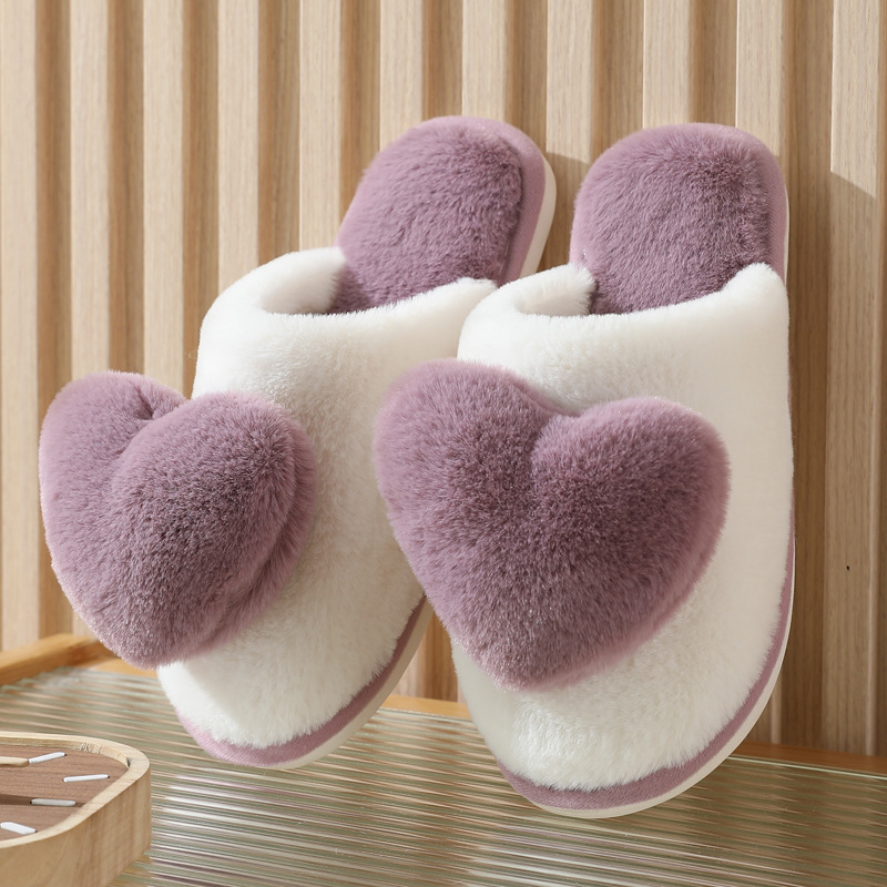Winter Warm Heart Pattern Cott - Men Shoes For Winter 评论和价格