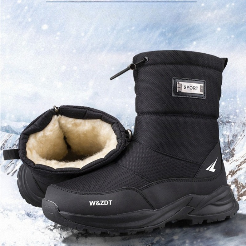Winter Men Boots Thickene Warm - Men'S Shoes Zipper 评论和价格