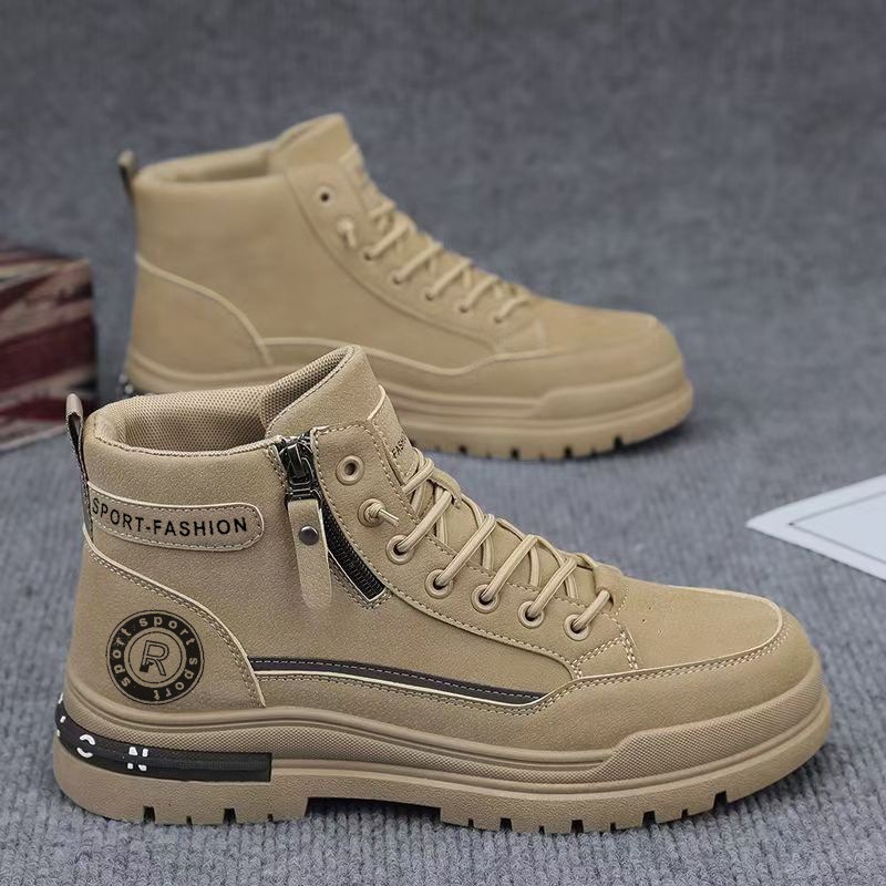 Men Retro High Top Work Boots  - Men'S Shoes Hiking 评论和价格