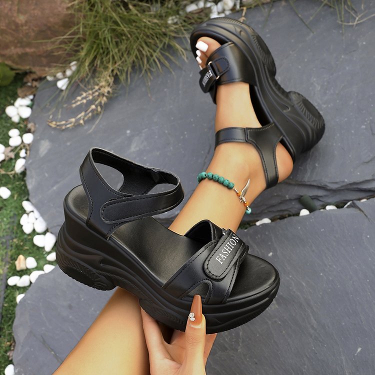 Casual Sporty Women's Sandals  - Velcro Strap Sandal 评论和价格