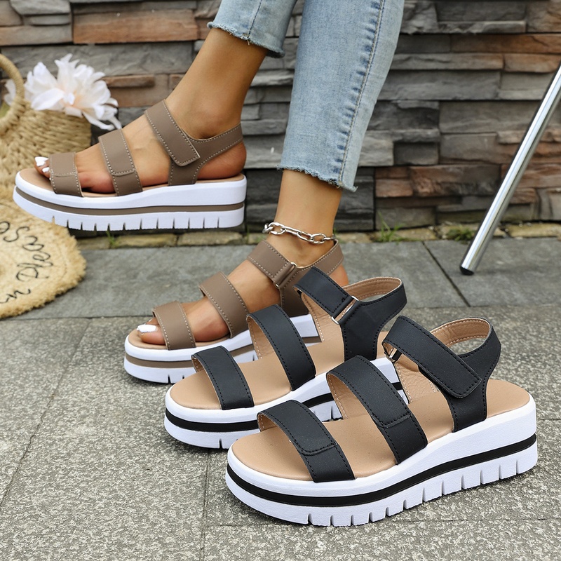 Women's Summer New Arrival Thi - Velcro Strap Sandal 评论和价格