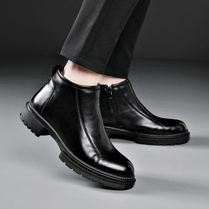 New 2026 Men Leather Slip On B - Men'S Shoes Zipper 评论和价格