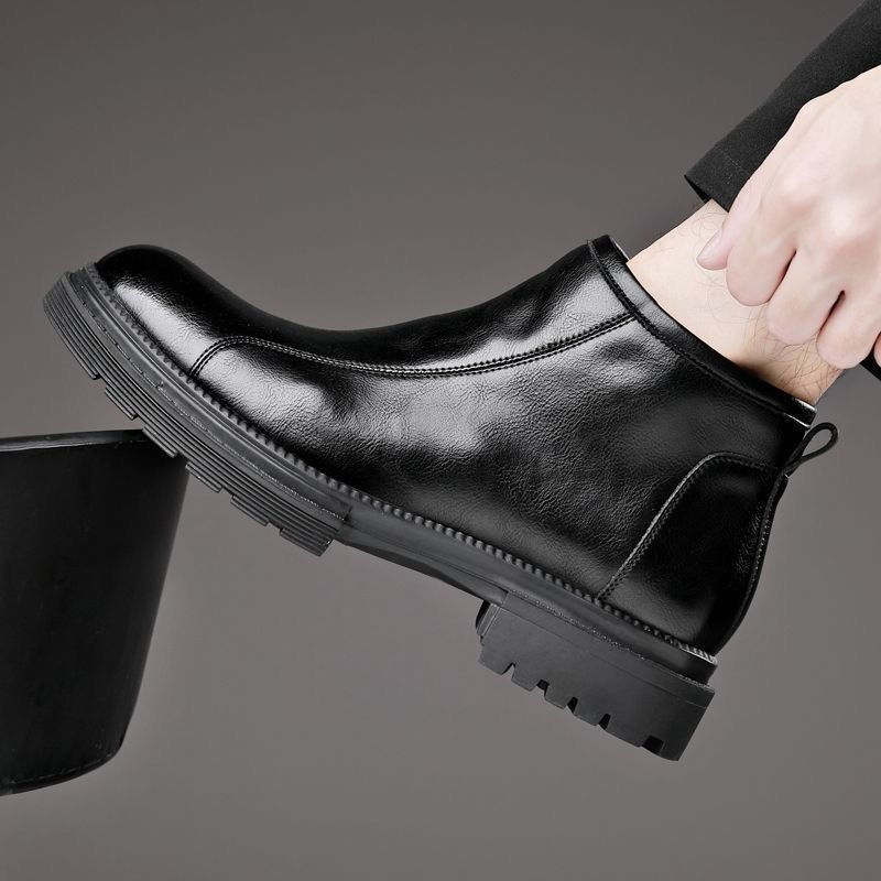 New 2026 Men Leather Slip On B - Men'S Shoes Zipper 评论和价格