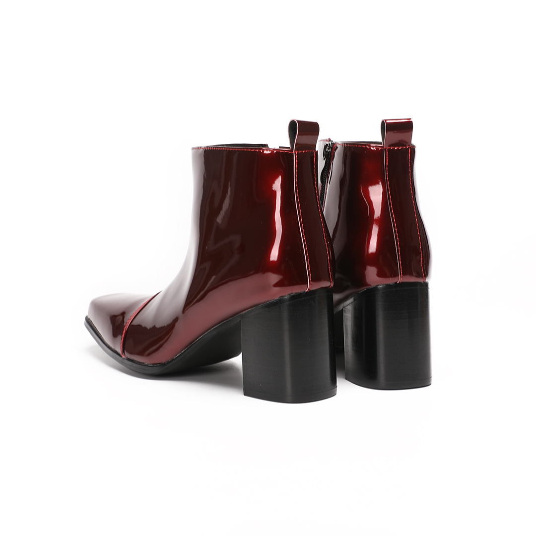 Male Red Genuine Leather High  - Men'S Shoes Zipper 评论和价格