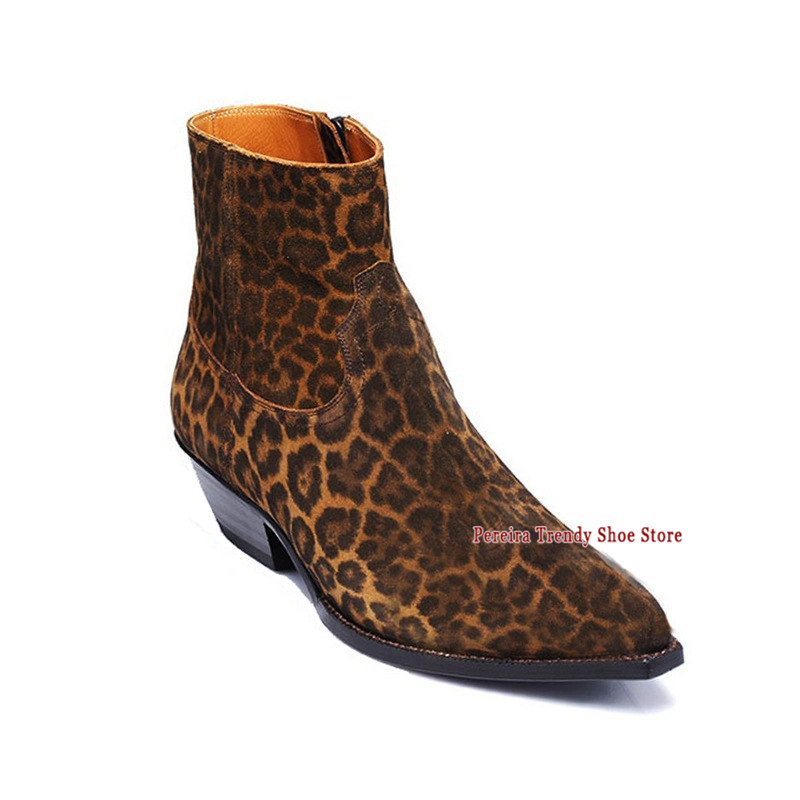 Leopard Print Thick Heel Chels - Men Shoes H&M 评论和价格