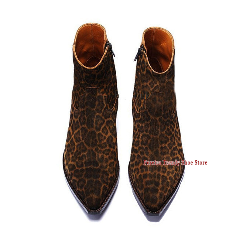 Leopard Print Thick Heel Chels - Men Shoes H&M 评论和价格