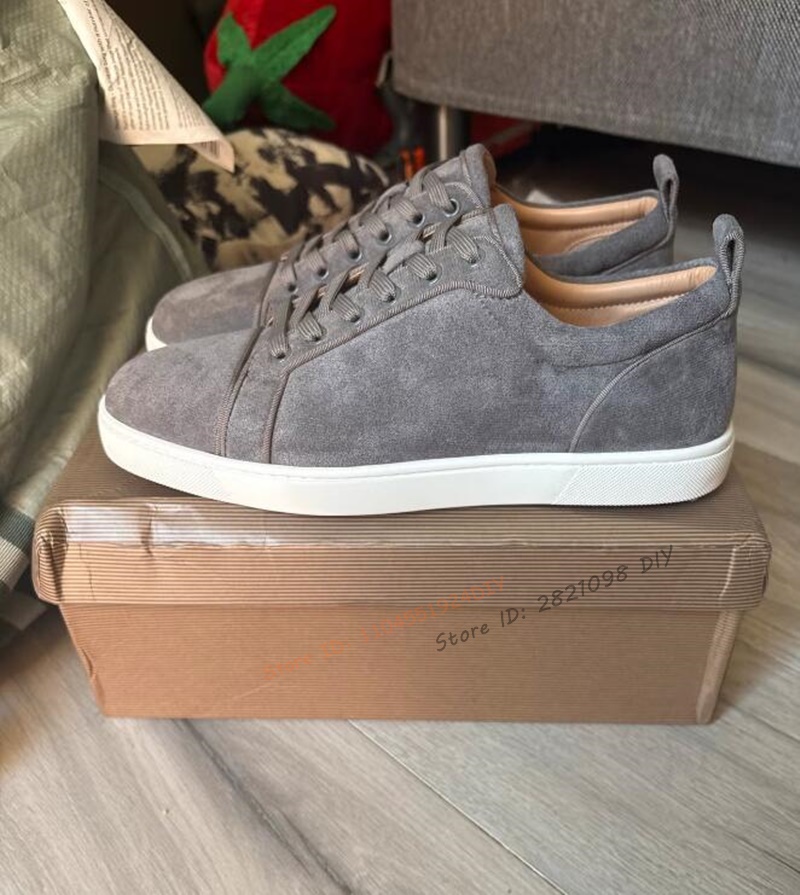 Concise Grey Suede Leather Lac - Men Shoes H&M 评论和价格
