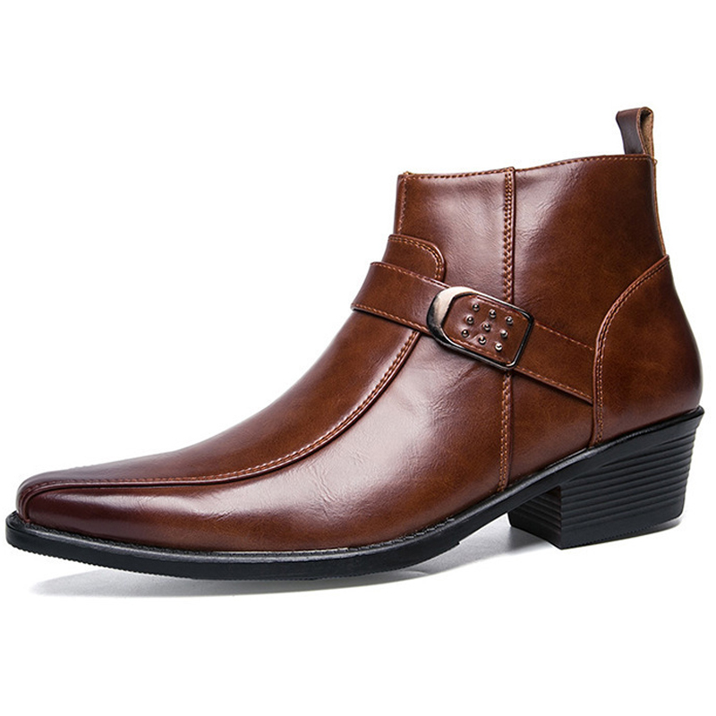 2026 New Men's Retro Cowboy Bo - Men'S Shoes Zipper 评论和价格