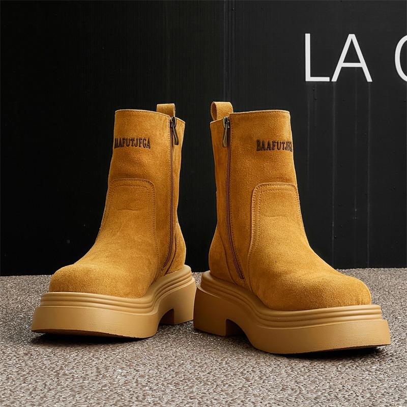 Winter Europe America Retro Th - Men'S Shoes Zipper 评论和价格