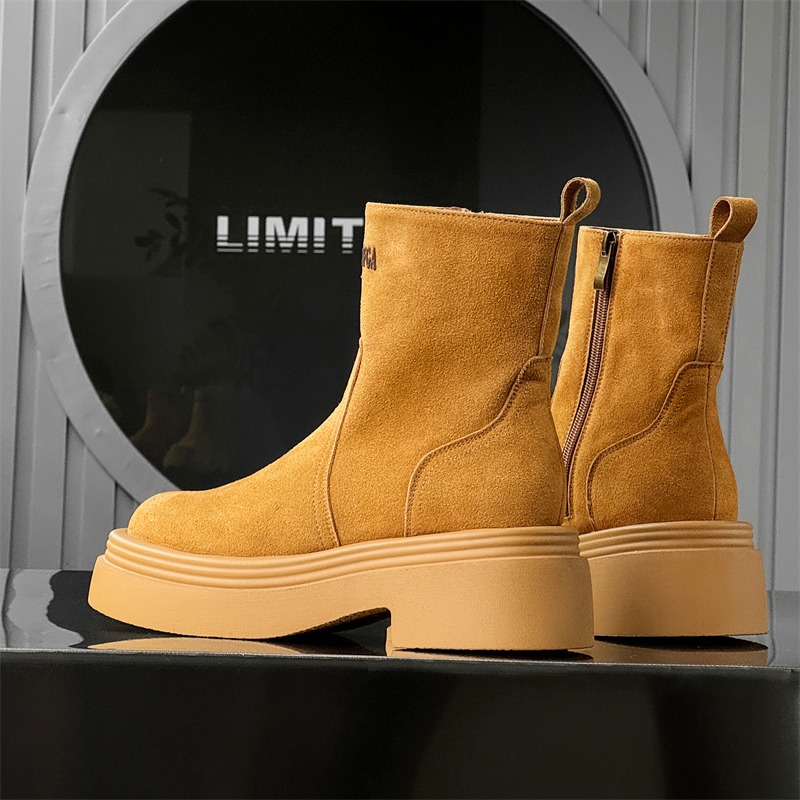 Winter Europe America Retro Th - Men'S Shoes Zipper 评论和价格