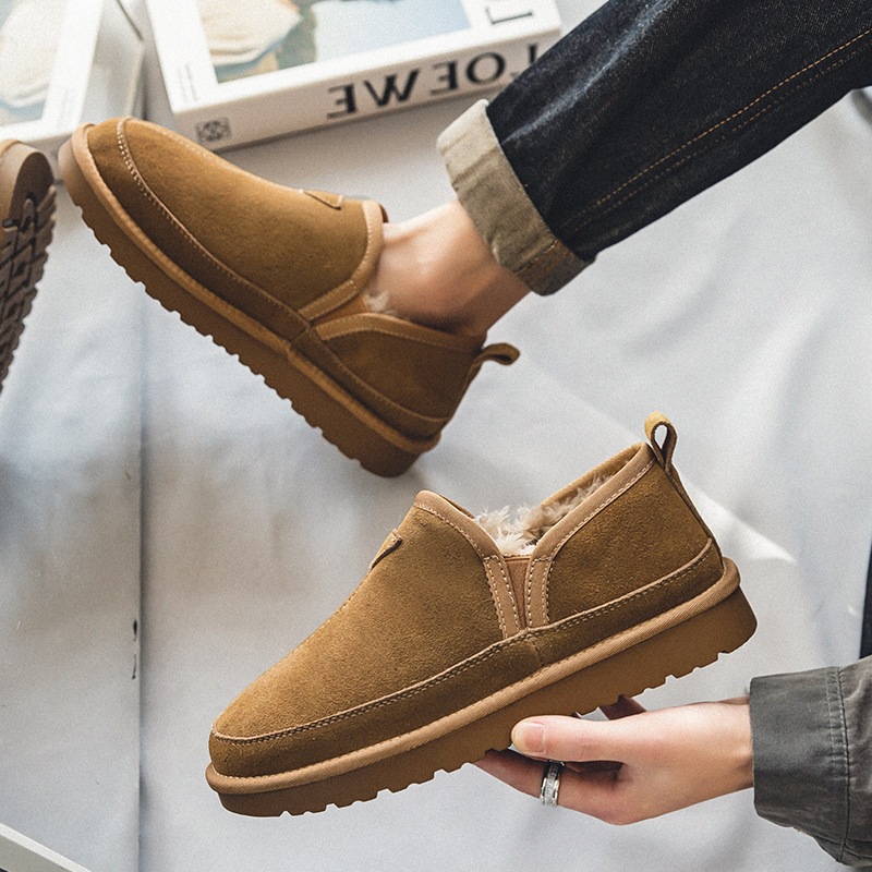Winter Women Men Genuine Cow L - Men Shoes 2026 评论和价格