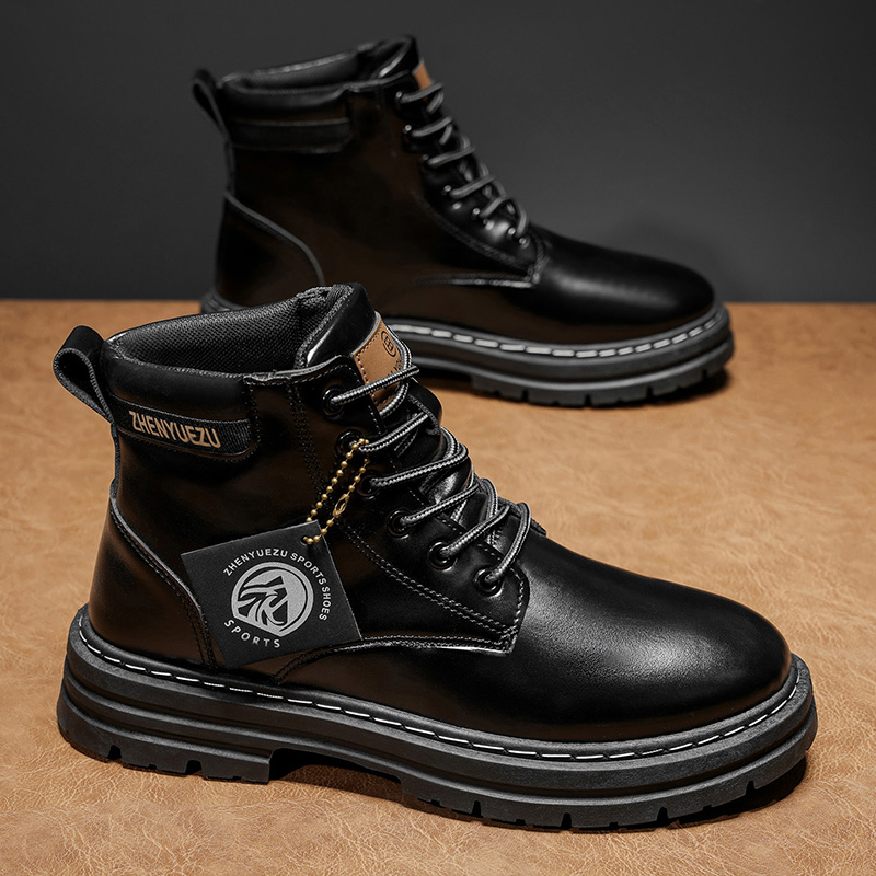 Autumn and Winter Retro Short  - Men'S Shoes Height Increase 评论和价格