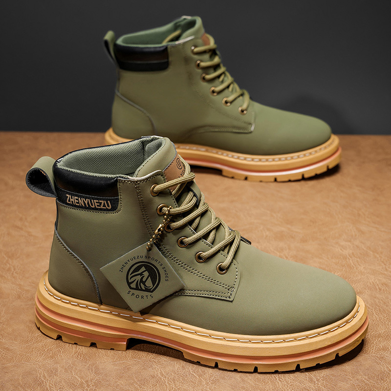 Autumn and Winter Retro Short  - Men'S Shoes Height Increase 评论和价格