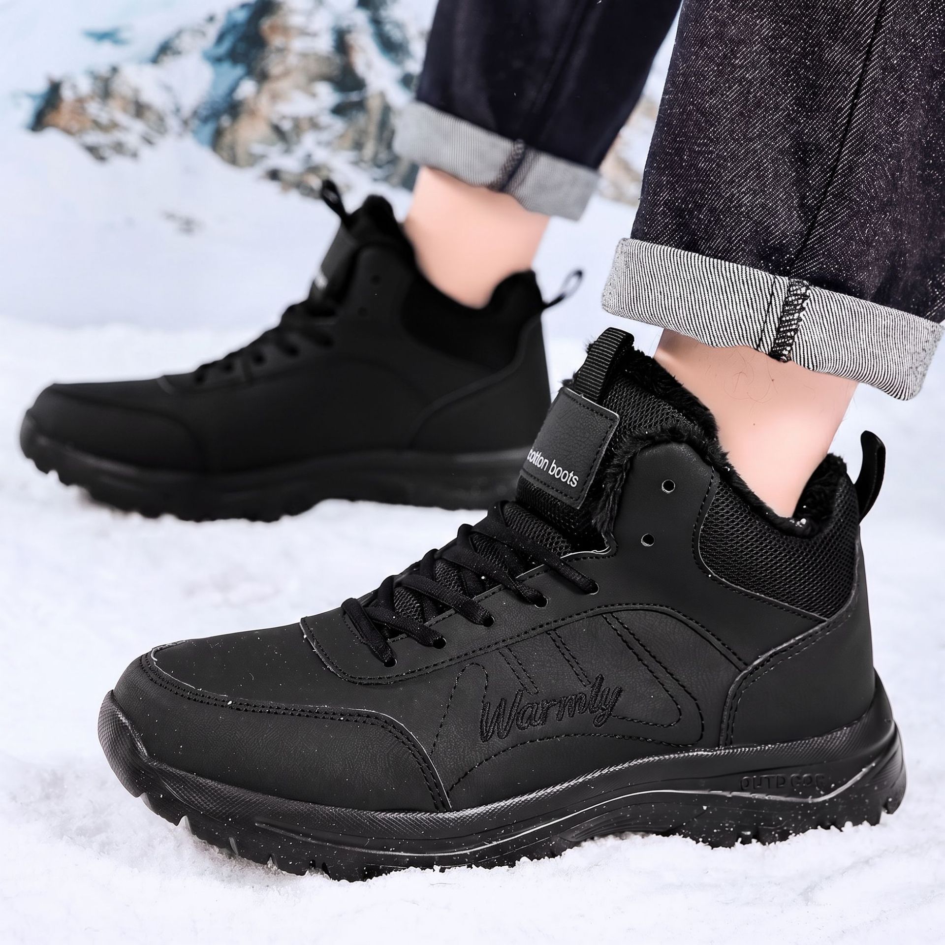 Men's Cotton Shoes with Thick  - Men'S Shoes Hiking 评论和价格