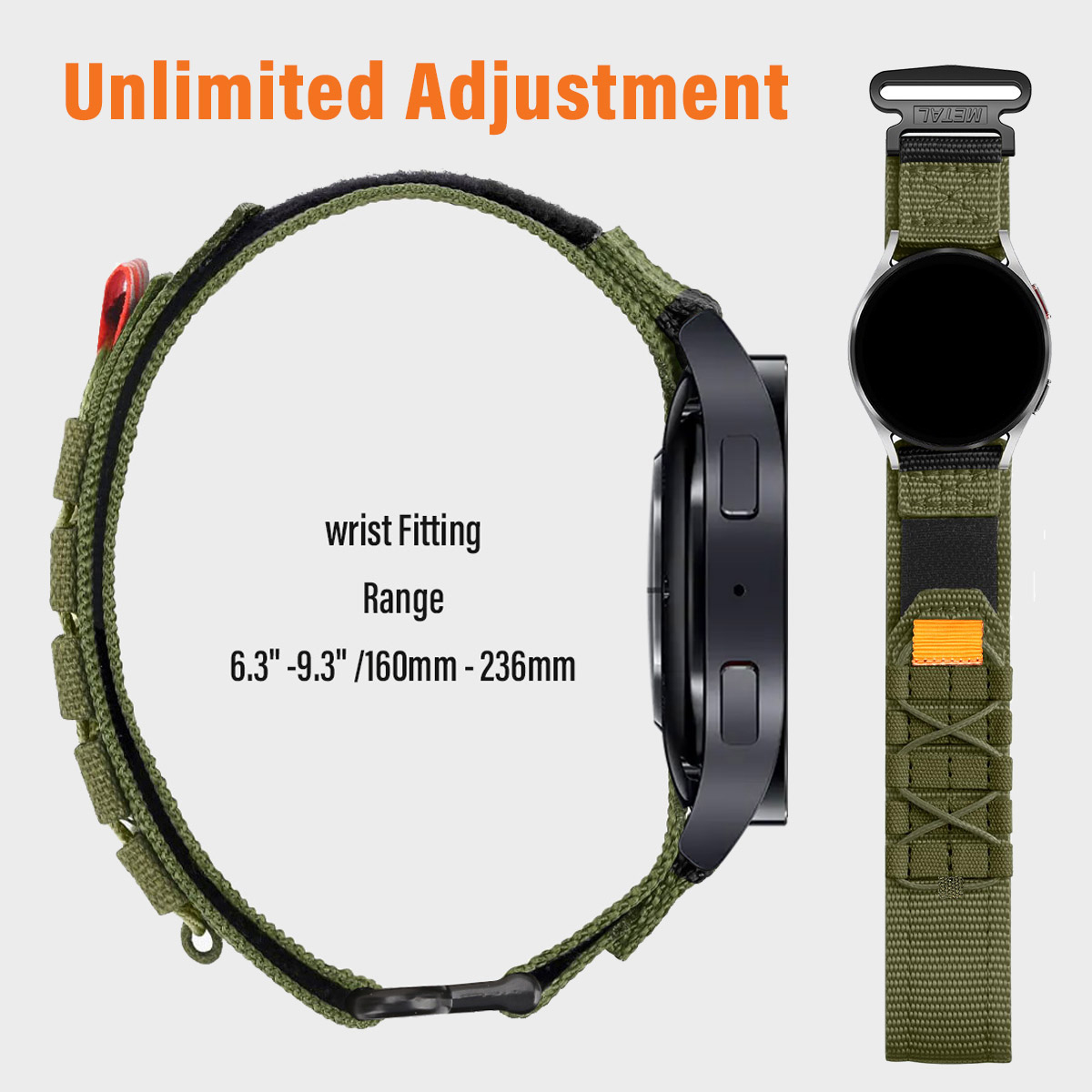 22mm 26mm Nylon Watch Strap fo - Velcro Strap Sandal 评论和价格