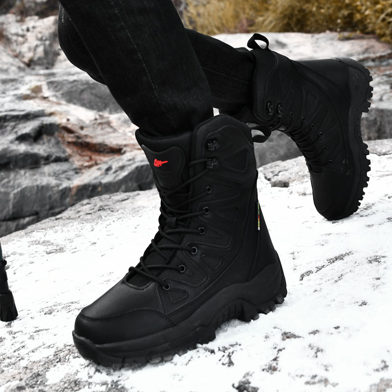 Men Motorcycle Tactical Boots  - Men'S Shoes Zipper 评论和价格